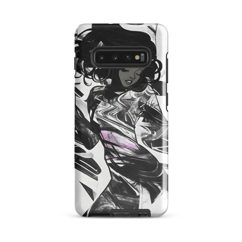 Fluid Grace: The Dance of Shadows | Phone Case |  S10 Plus | Tough Case | Glossy