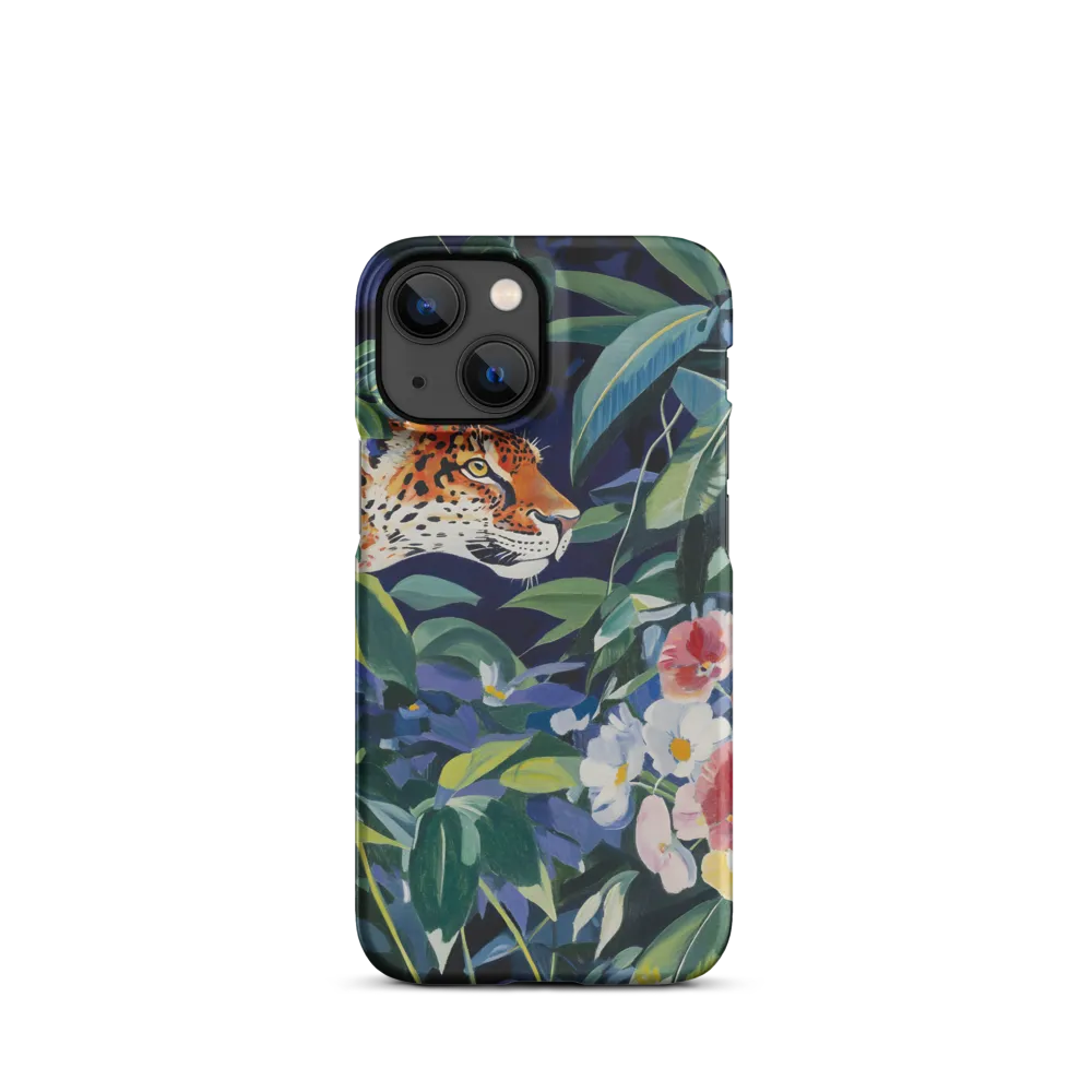 Hidden Majesty: The Jaguar Amongst Tropical Splendor | Phone Case |  13 Mini | Snap Case | Matte