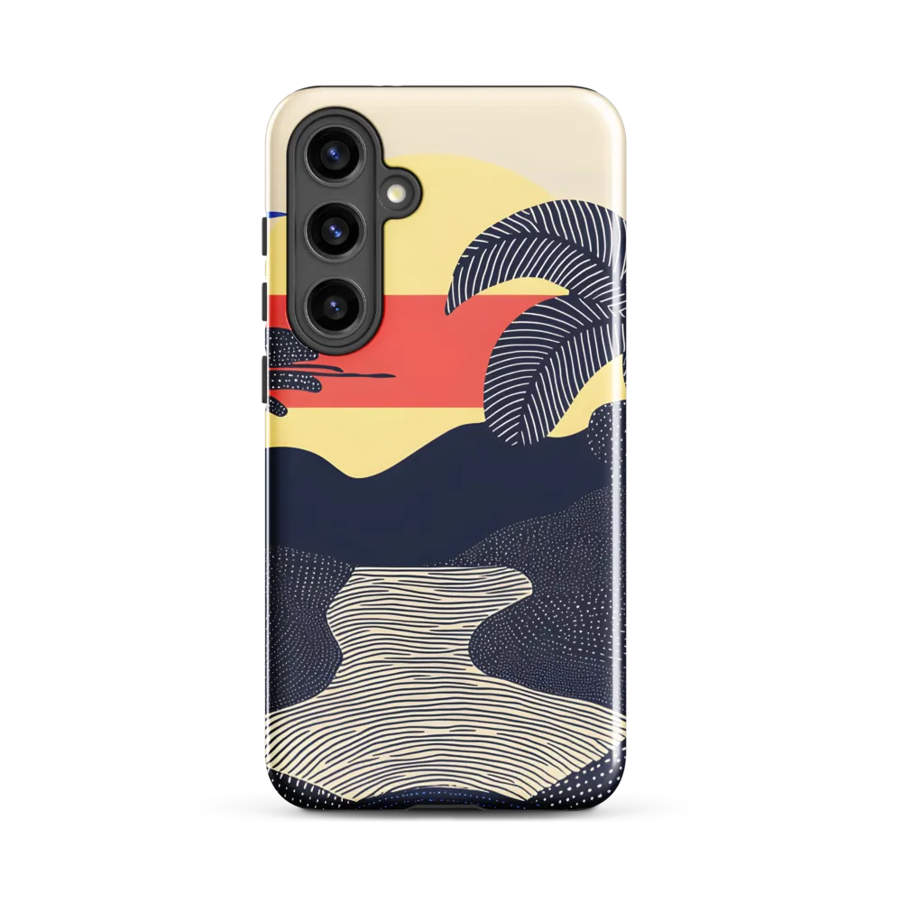 Tranquil Sunset in Modern Minimalism