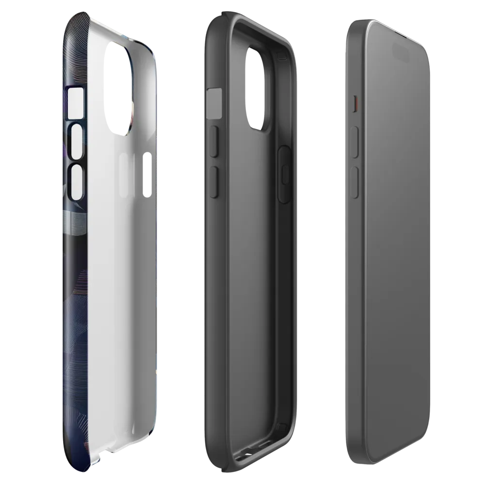 Fragmented Mystery: A Modern Portrait | Phone Case |  15 Plus | Tough Case | Glossy