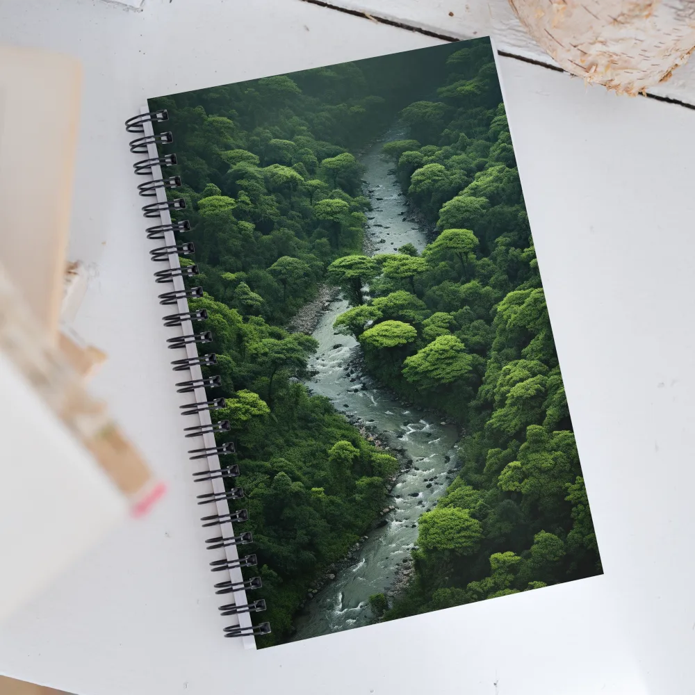 Whispers of the Green River | Spiral Notebook