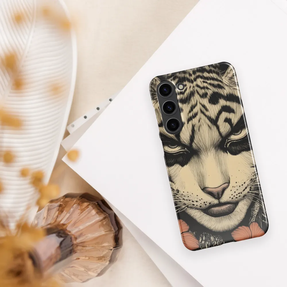 Feline Majesty: The Human-Leopard Connection | Phone Case |  S23 Plus | Snap Case | Glossy