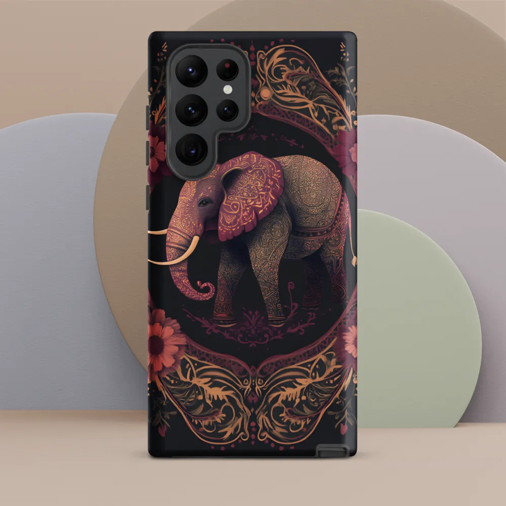 Regal Reverie: The Ornate Elephant | Phone Case |  S22 Ultra | Tough Case | Matte