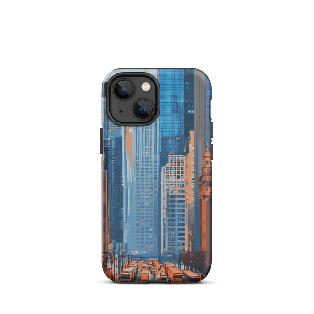 Urban Symphony in Blue and Orange