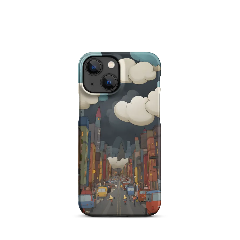 Urban Symphony: A City Awakens at Dusk | Phone Case |  13 Mini | Snap Case | Matte