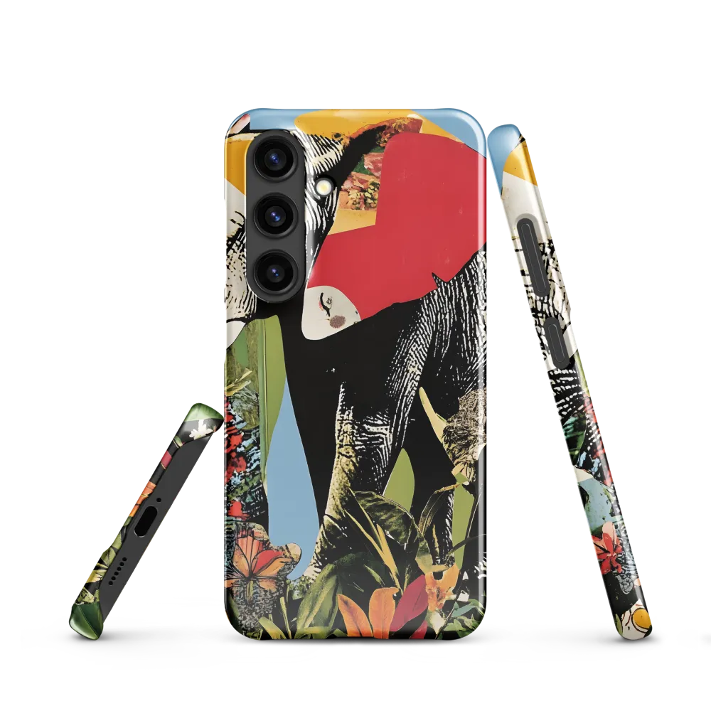 Harmony of Nature: The Elephant's Embrace | Phone Case |  S24 | Snap Case | Glossy