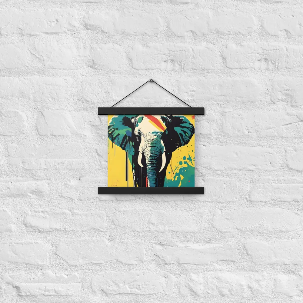 Elegance of the Wild: A Colorful Harmony | Poster With Black Wood Hanger | 10″×10″