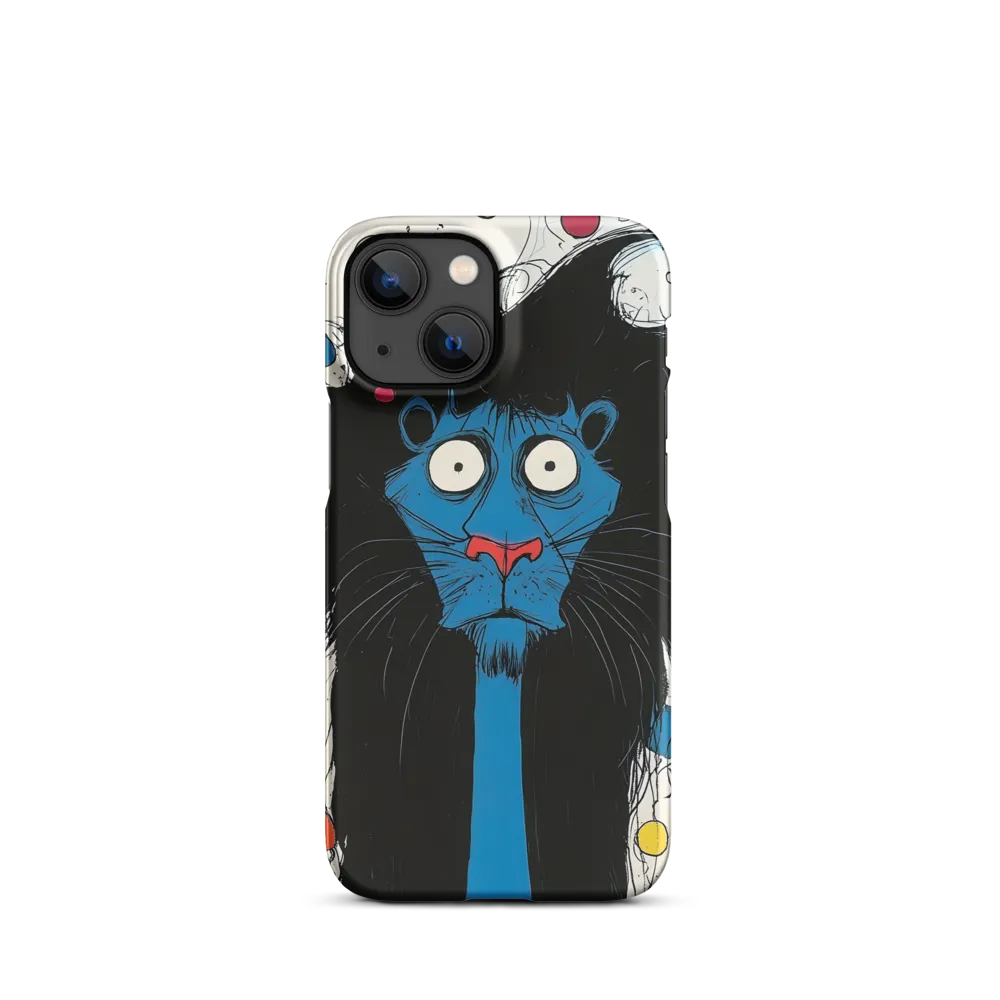 Whimsical Blue Lion