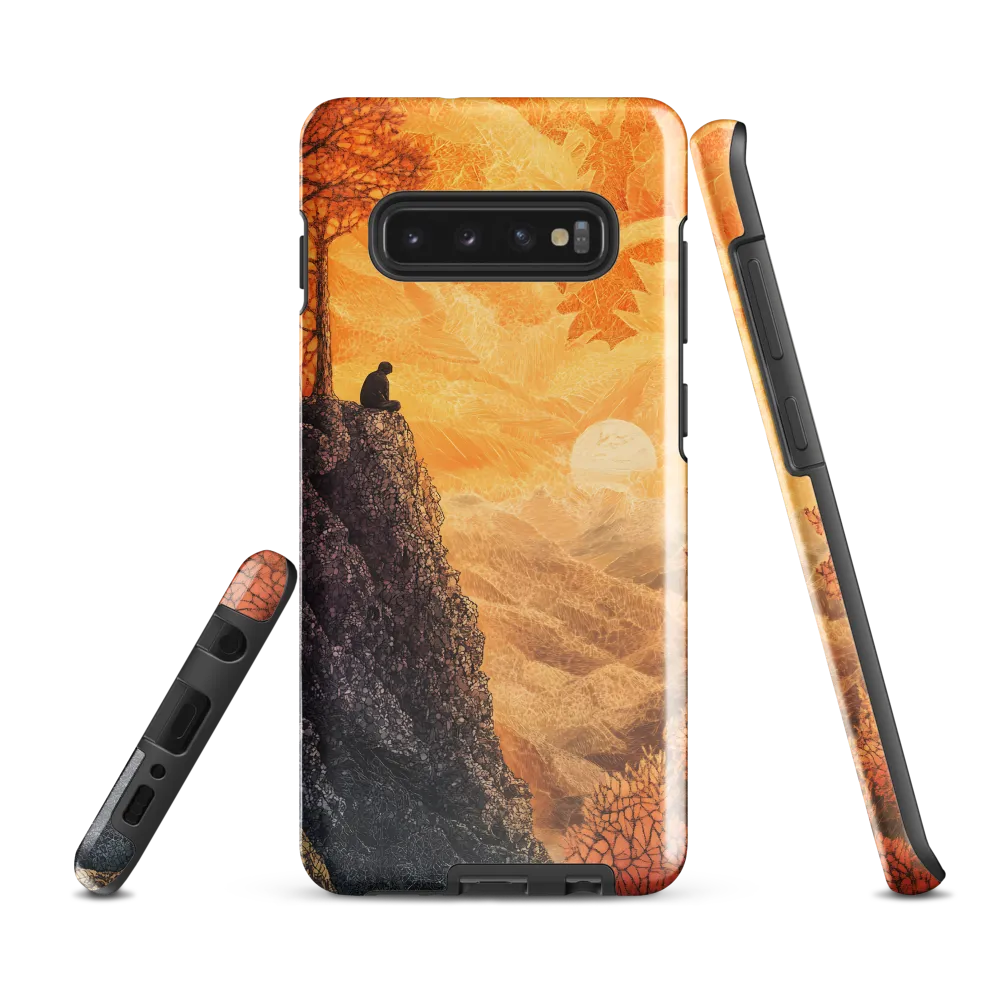 Solitude at Sunset | Phone Case |  S10 Plus | Tough Case | Glossy