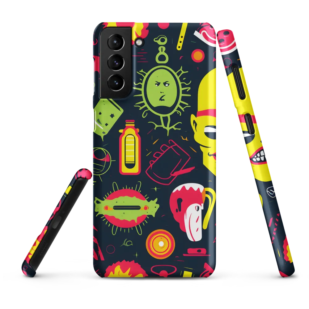 Neon Revelry: A Quirky Exploration of Modern Pop Art