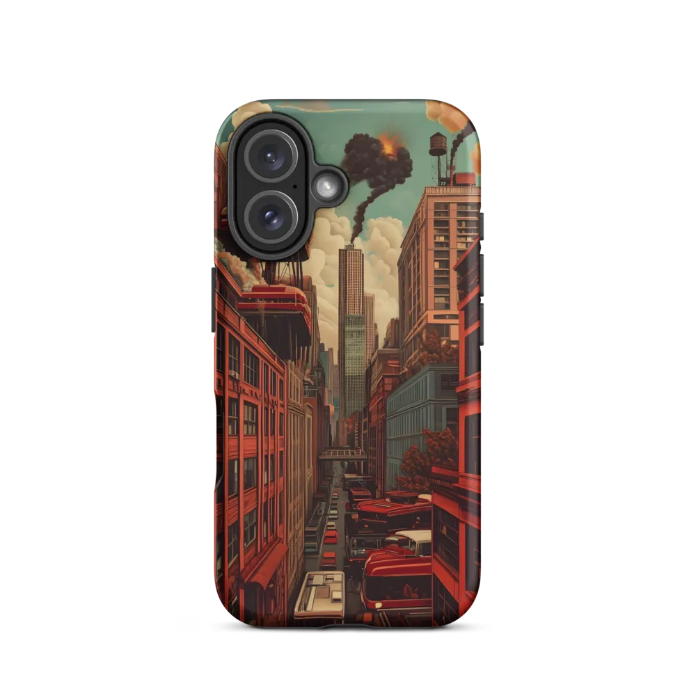 Urban Chaos: A Surreal Exploration | Phone Case