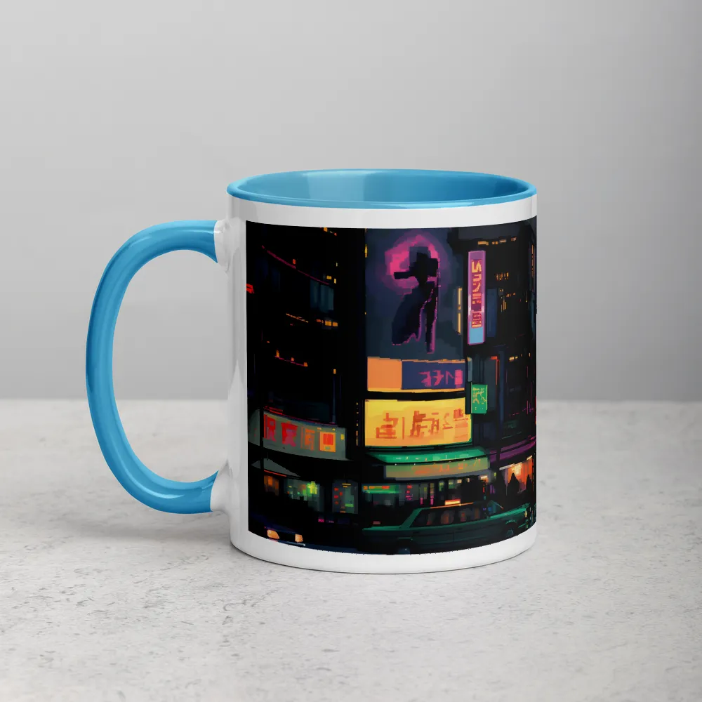 Neon Dreams: A Pixelated Urban Night