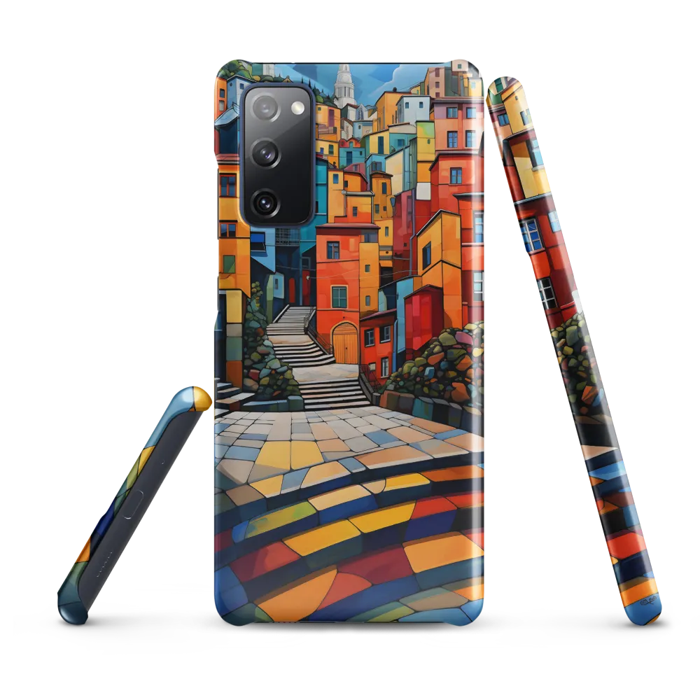 Vibrant Village: A Cubist Journey