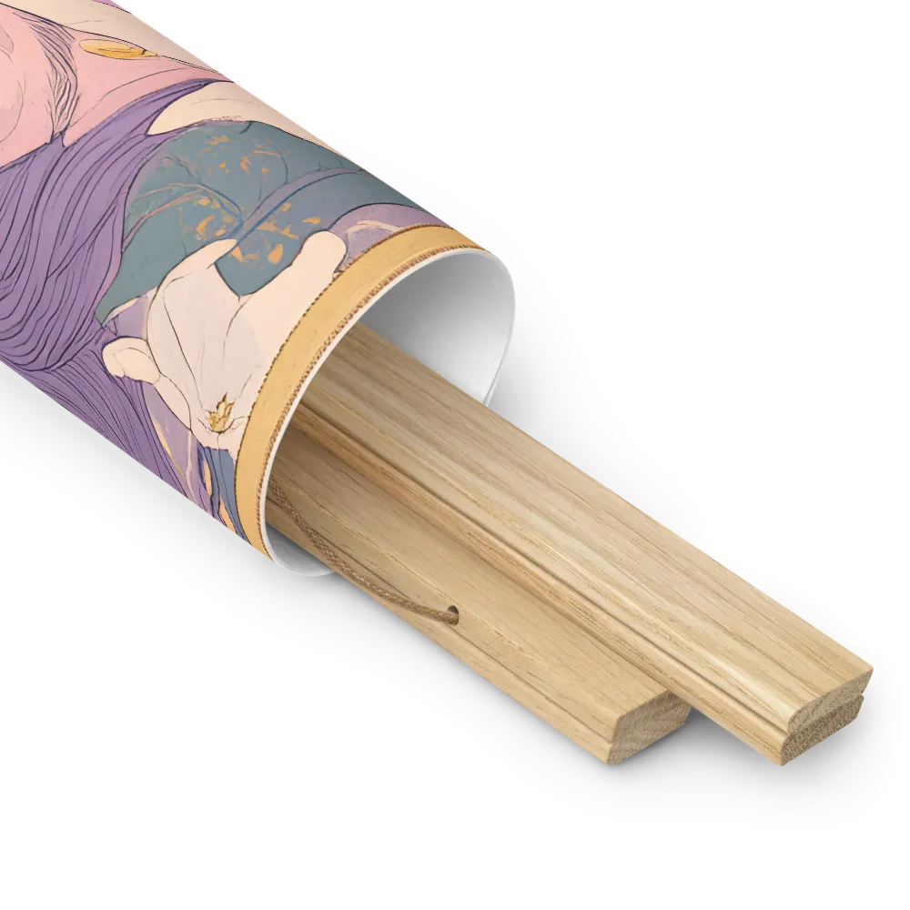 Harmony in Bloom | Poster With Oak Wood Hanger | 18″×18″