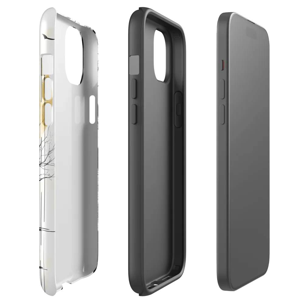 Solitude Under the Yellow Sun | Phone Case |  15 Plus | Tough Case | Glossy