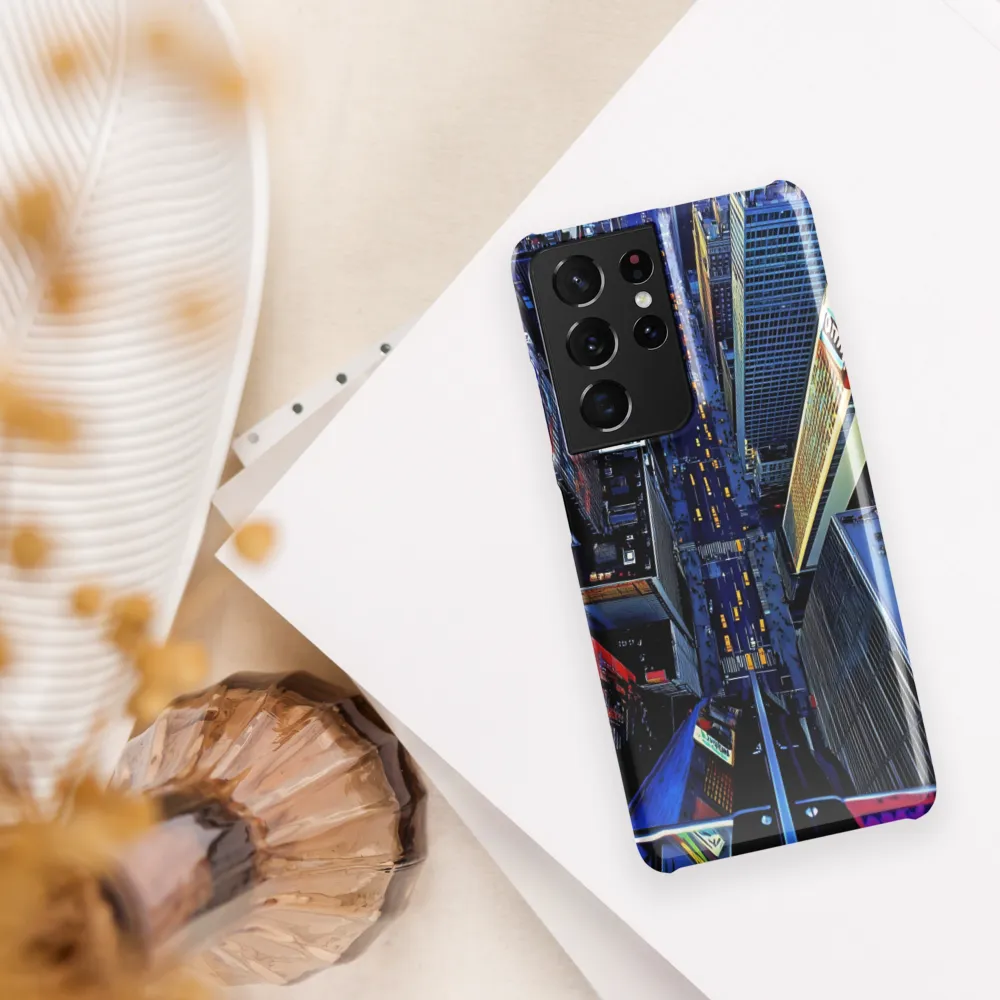 Urban Energies: Aerial View of the City | Phone Case |  S21 Ultra | Snap Case | Glossy