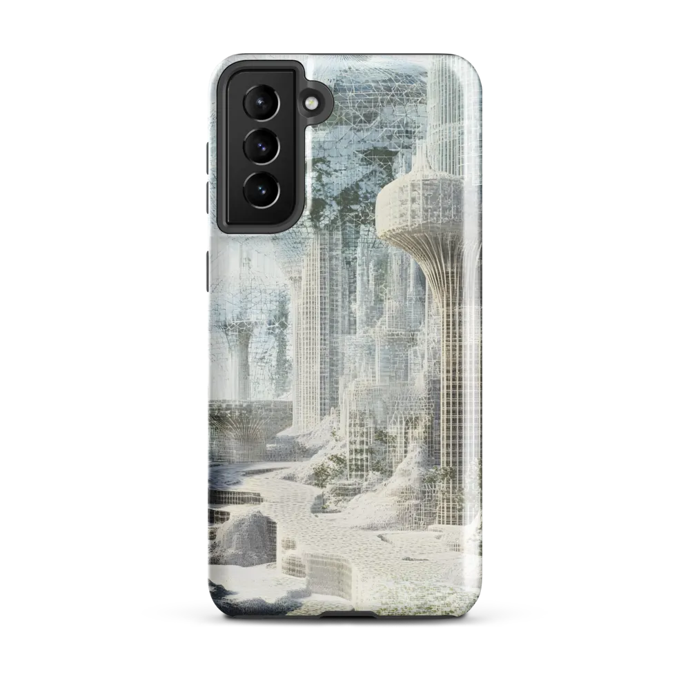 Ethereal Architectures: A Journey into the Future | Phone Case |  S21 Plus | Tough Case | Glossy