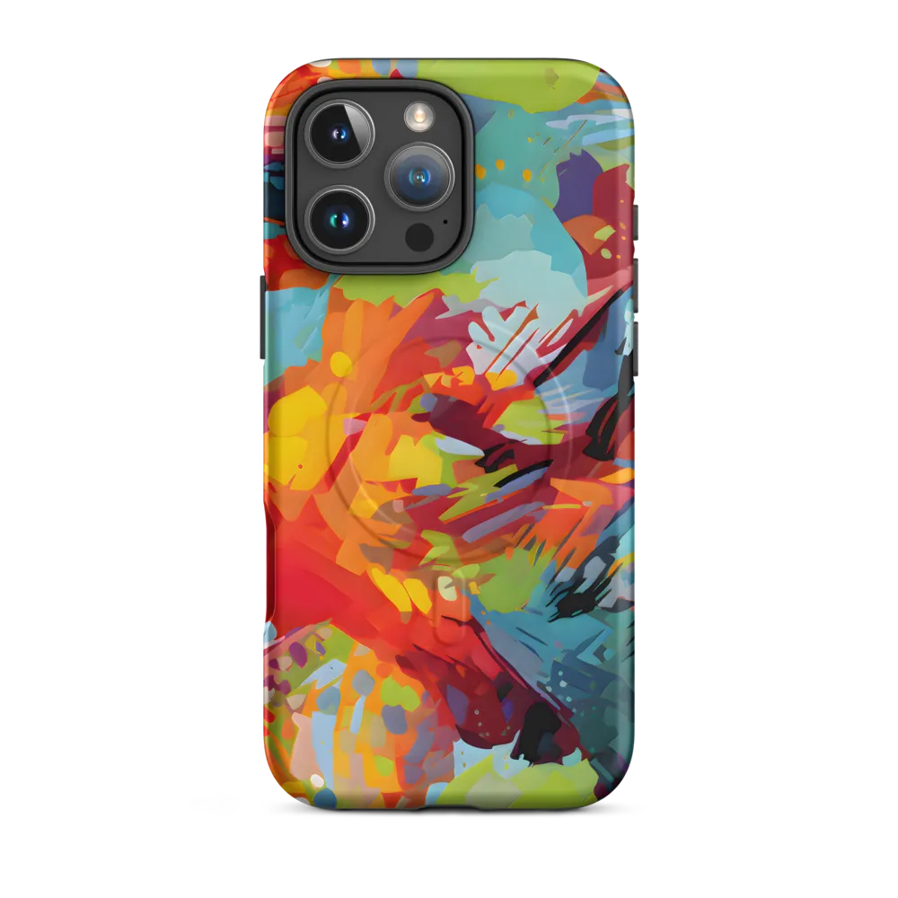 Colorful Lizard: An Abstract Adventure | Phone Case |  16 Pro Max | MagSafe® Tough Case | Matte