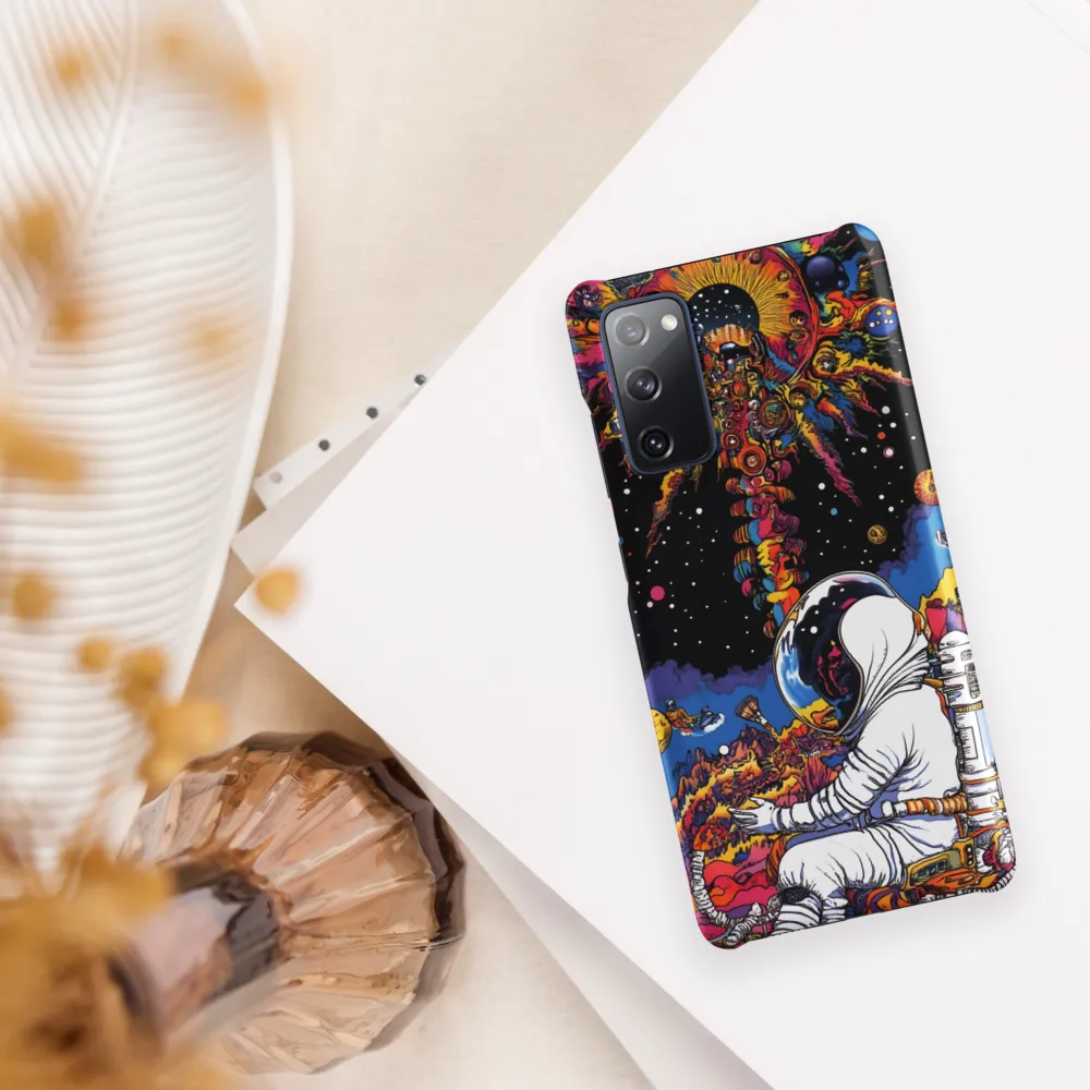 Cosmic Wonder: An Astronaut's Journey Through Color | Phone Case |  S20 FE | Snap Case | Matte