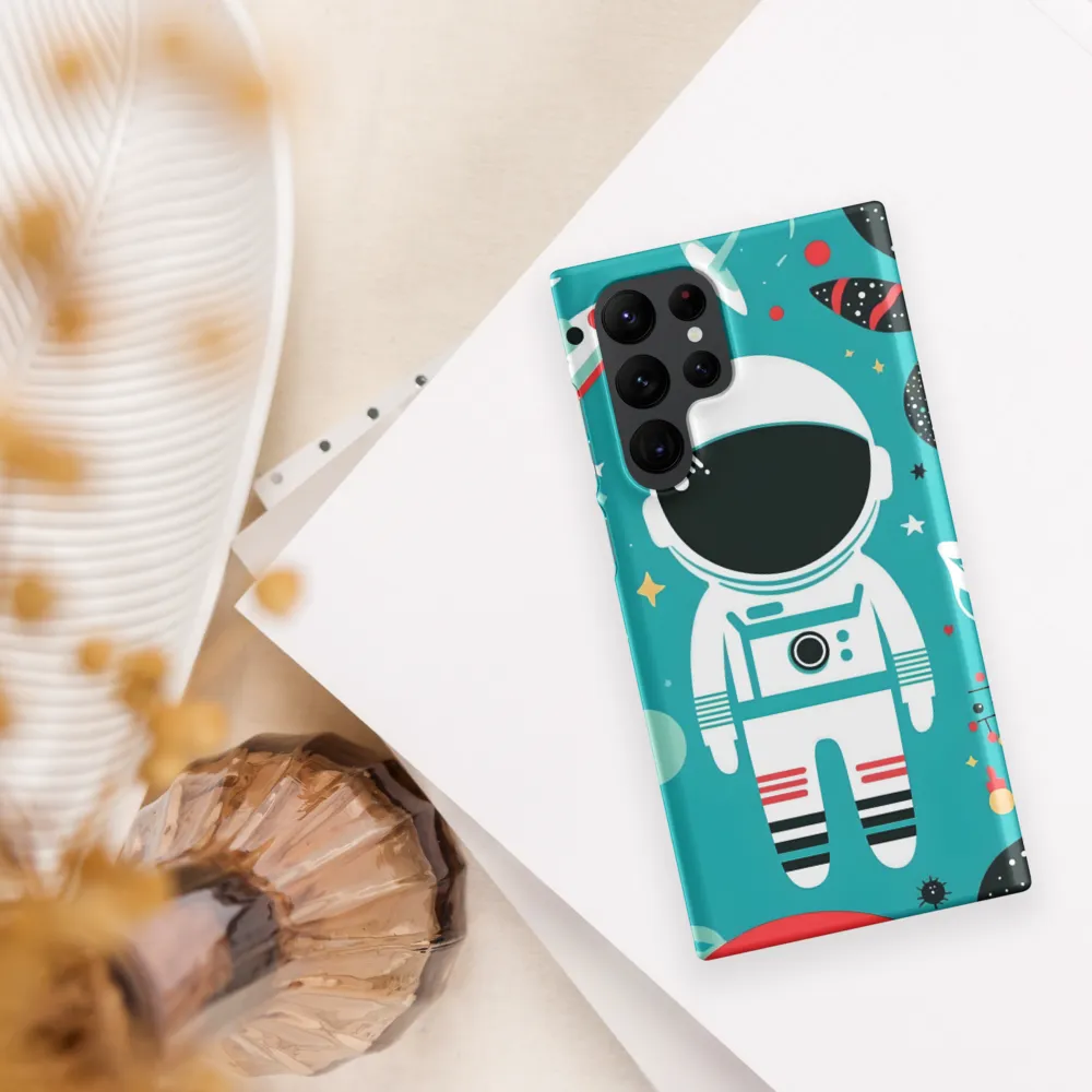 Whimsical Astronaut in Cosmic Wonderland