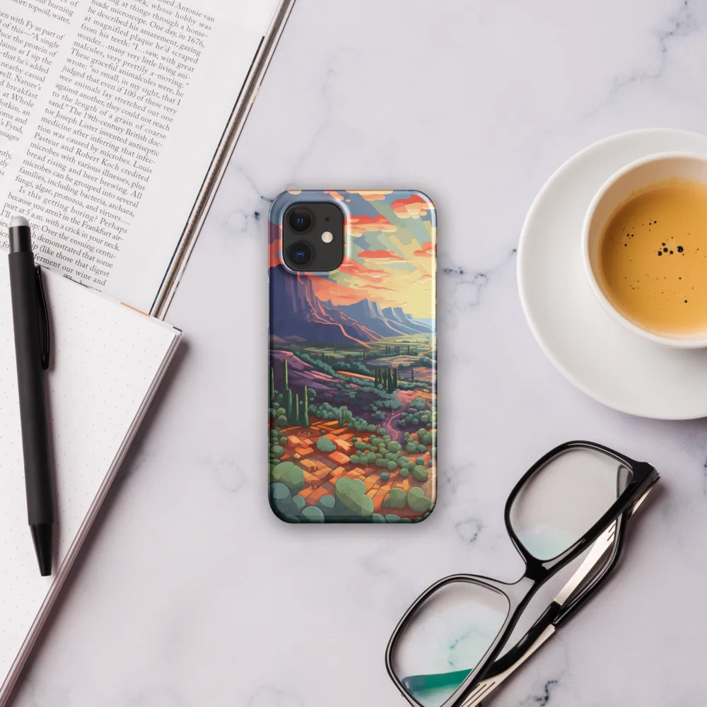 Desert Serenity at Dusk | Phone Case |  12 Mini | Snap Case | Glossy