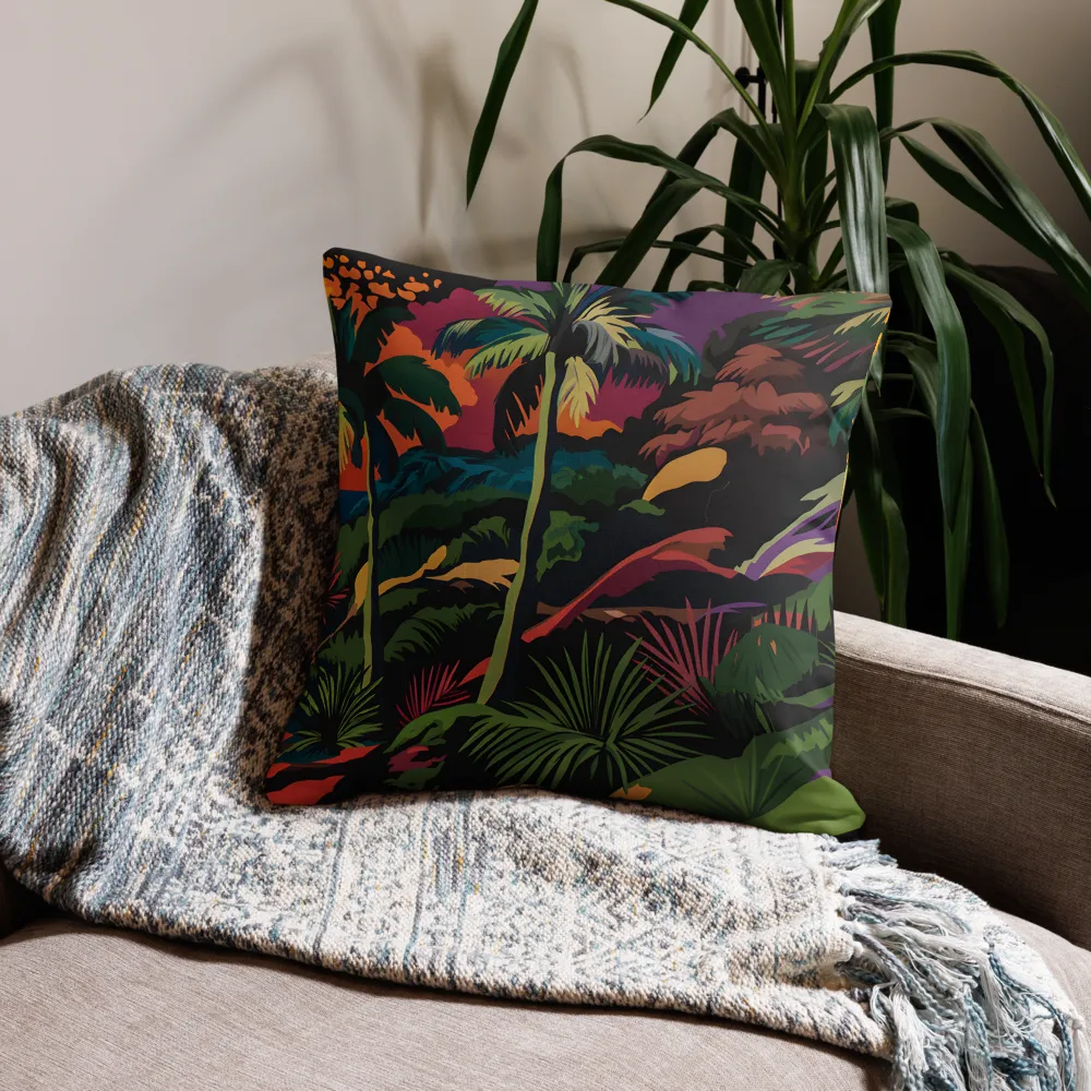 Tropical Sunset Escape | Pillow | 22″×22″