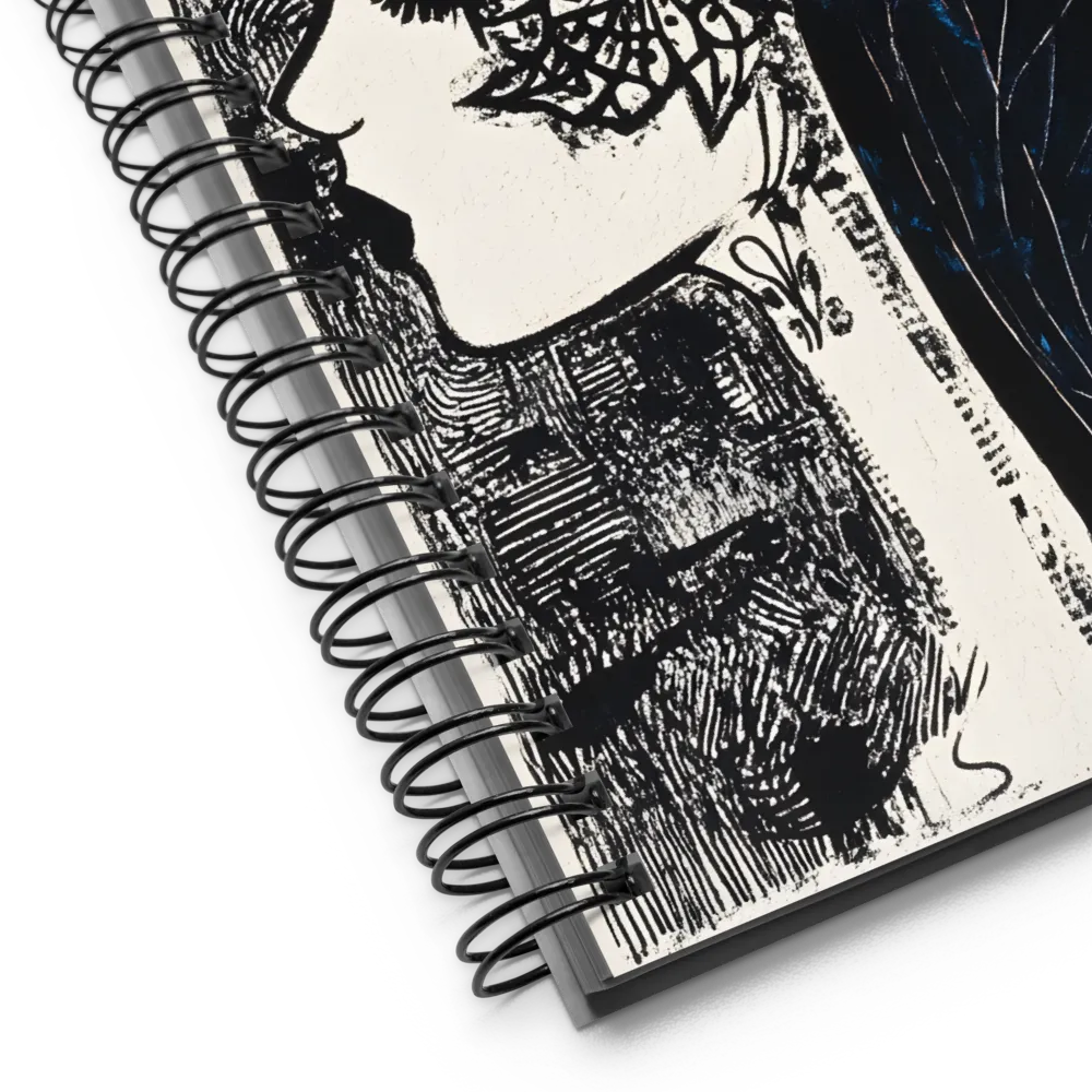 Harmonious Flora: A Portrait of Nature | Spiral Notebook