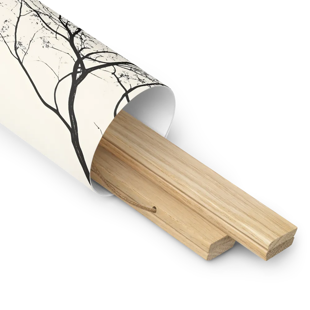 Whispers of Solitude | Poster With Oak Wood Hanger | 10″×10″