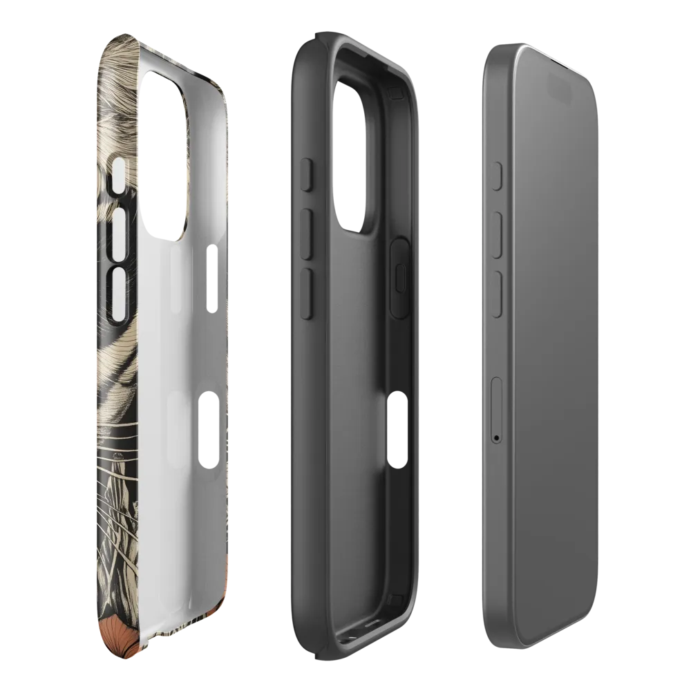 Feline Majesty: The Human-Leopard Connection | Phone Case |  16 Pro | Tough Case | Glossy