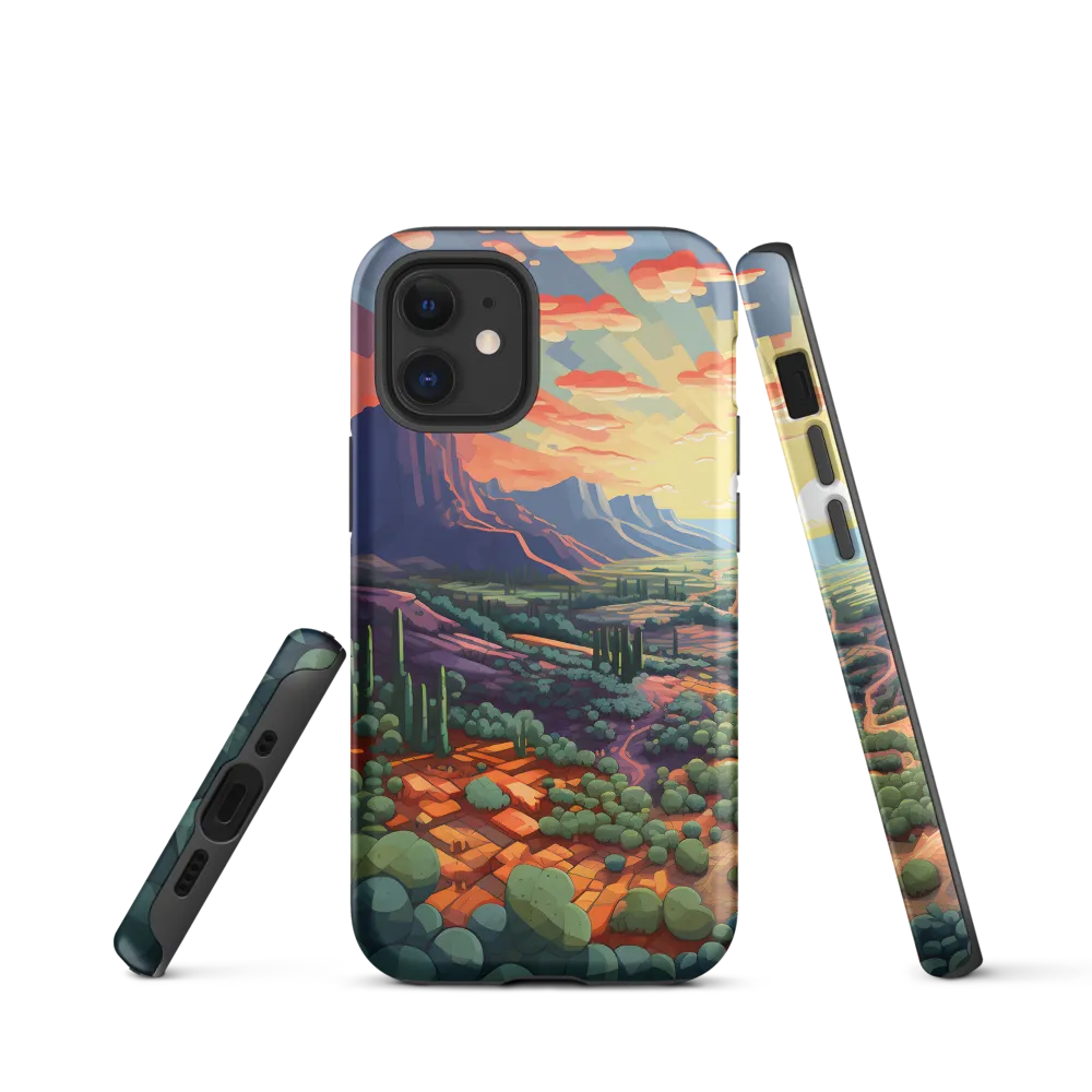 Desert Serenity at Dusk | Phone Case |  12 mini | Tough Case | Matte