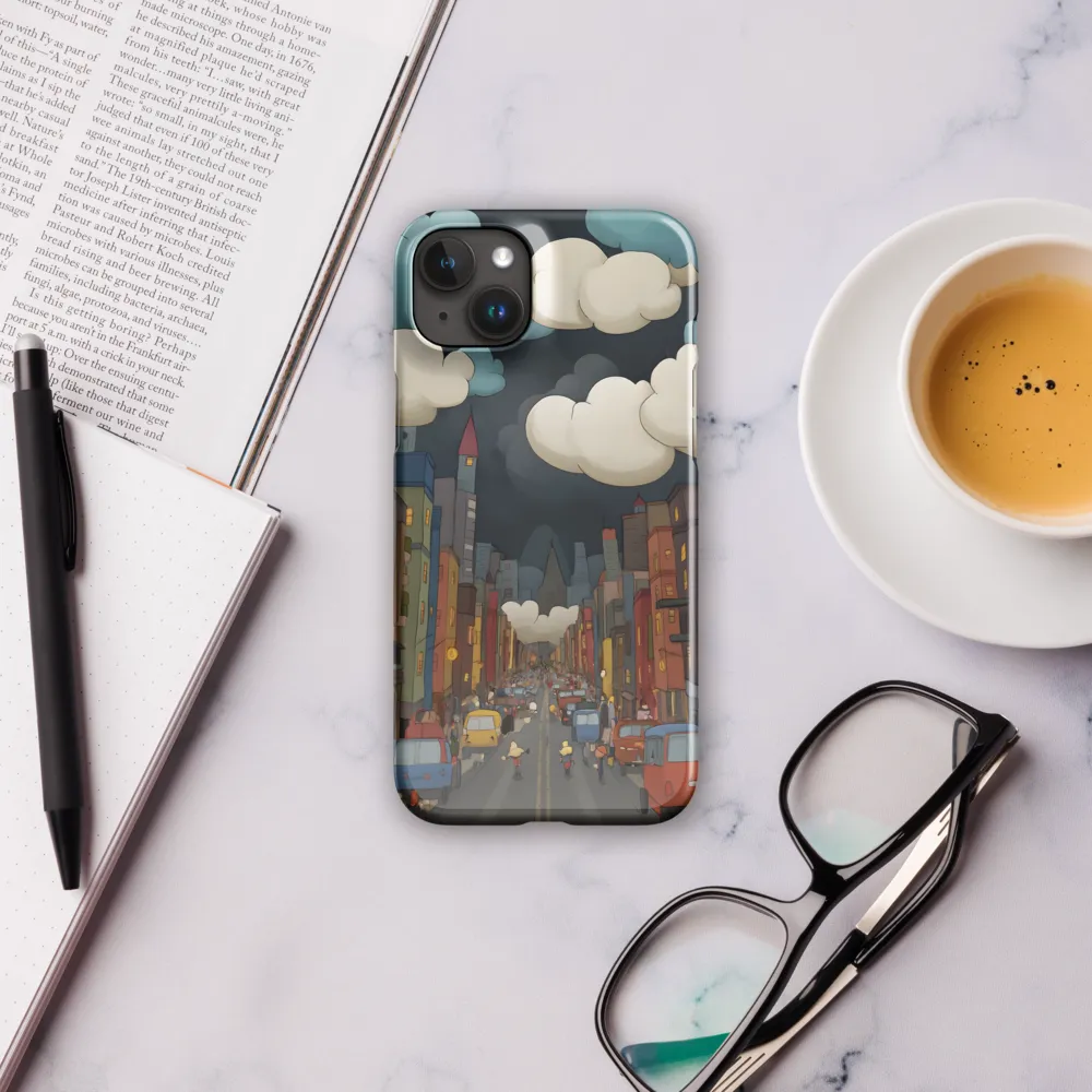 Urban Symphony: A City Awakens at Dusk | Phone Case |  15 Plus | Snap Case | Glossy