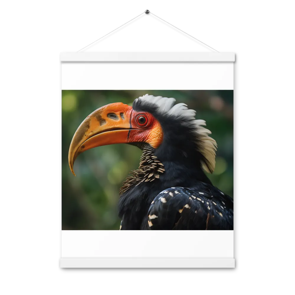 Majesty of the Hornbill | Poster With White Wood Hanger | 16″×20″