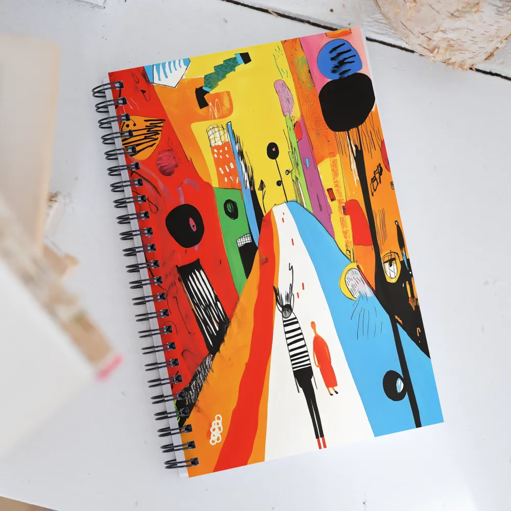 Vibrant Urban Journey | Spiral Notebook