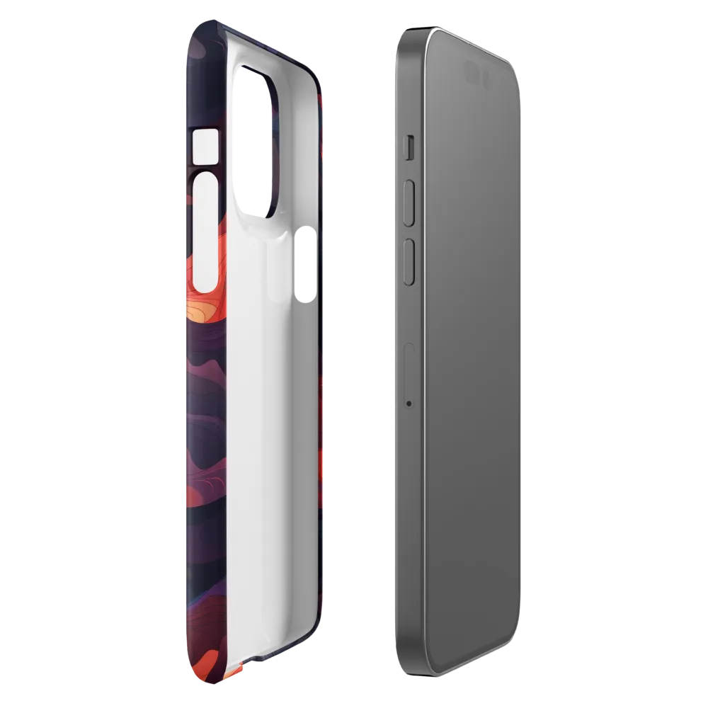 Ethereal Waves of Color | Phone Case |  14 Pro Max | Snap Case | Glossy
