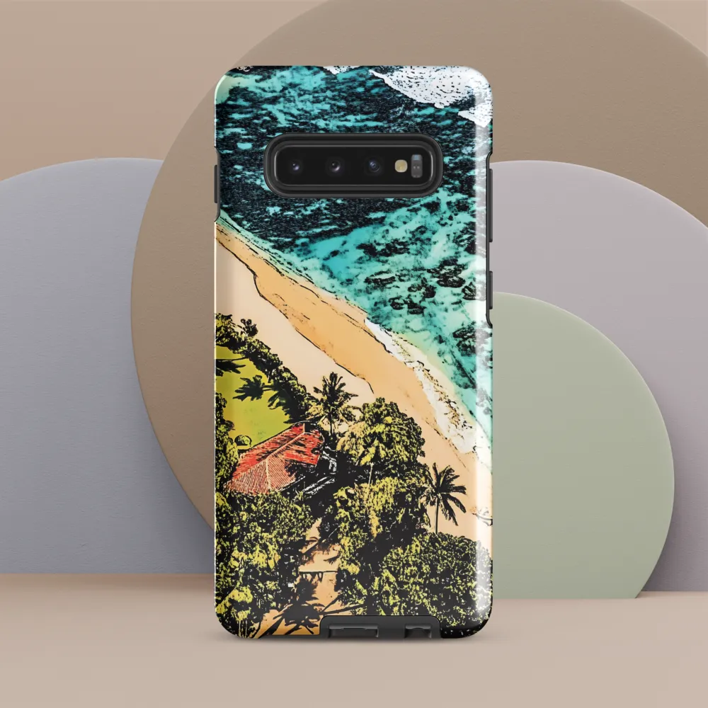 Aerial Serenity: Coastal Escape | Phone Case |  S10 Plus | Tough Case | Glossy