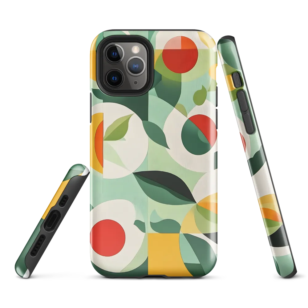 Harmony in Shapes: A Playful Abstract Design | Phone Case |  11 Pro | Tough Case | Glossy
