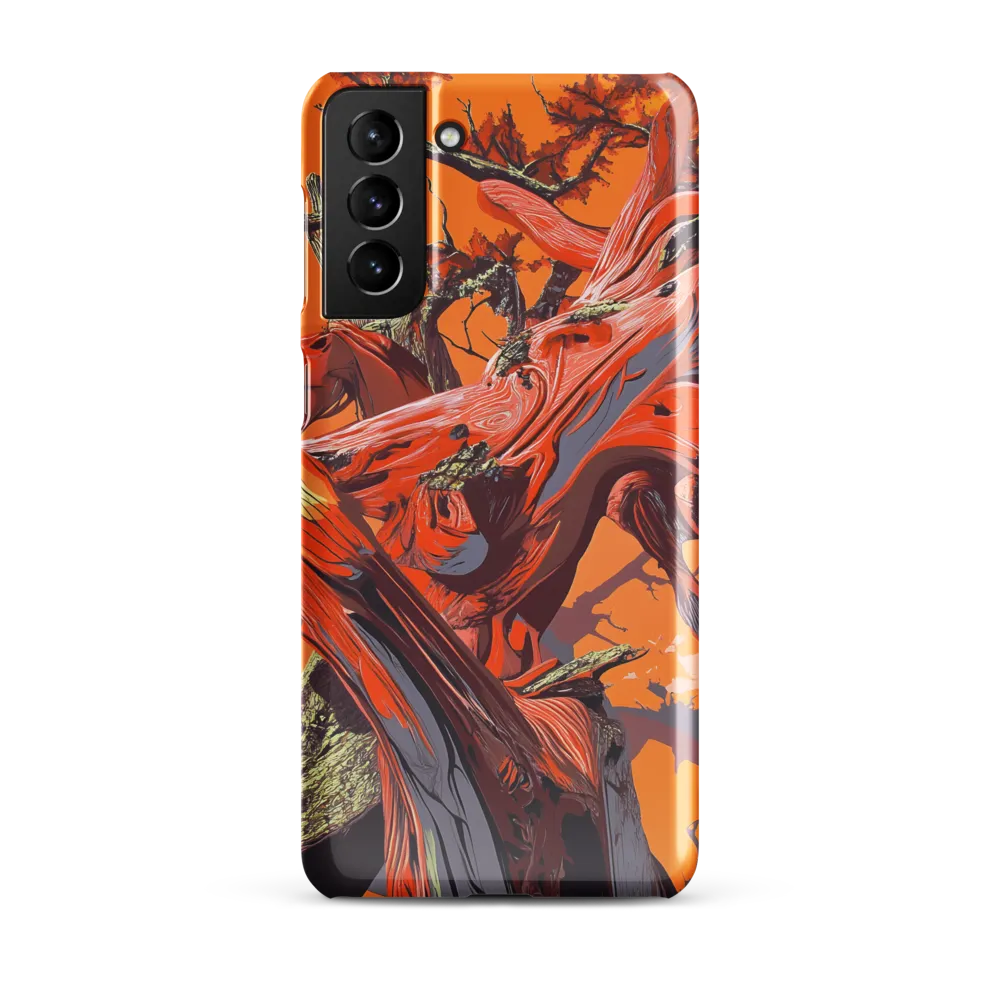 Life in Motion: An Abstract Tree | Phone Case |  S21 Plus | Snap Case | Glossy