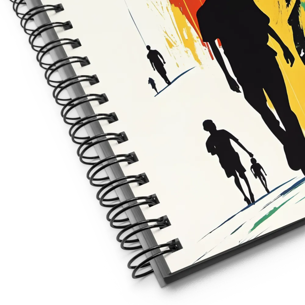 Journey of Silhouettes | Spiral Notebook