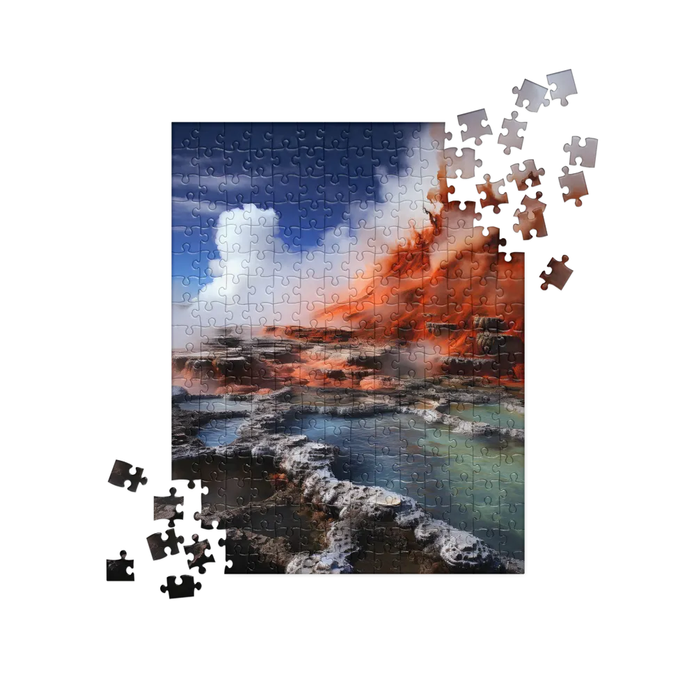 Nature's Fury: The Volcano's Expression | Jigsaw Puzzle | 252/520 pieces