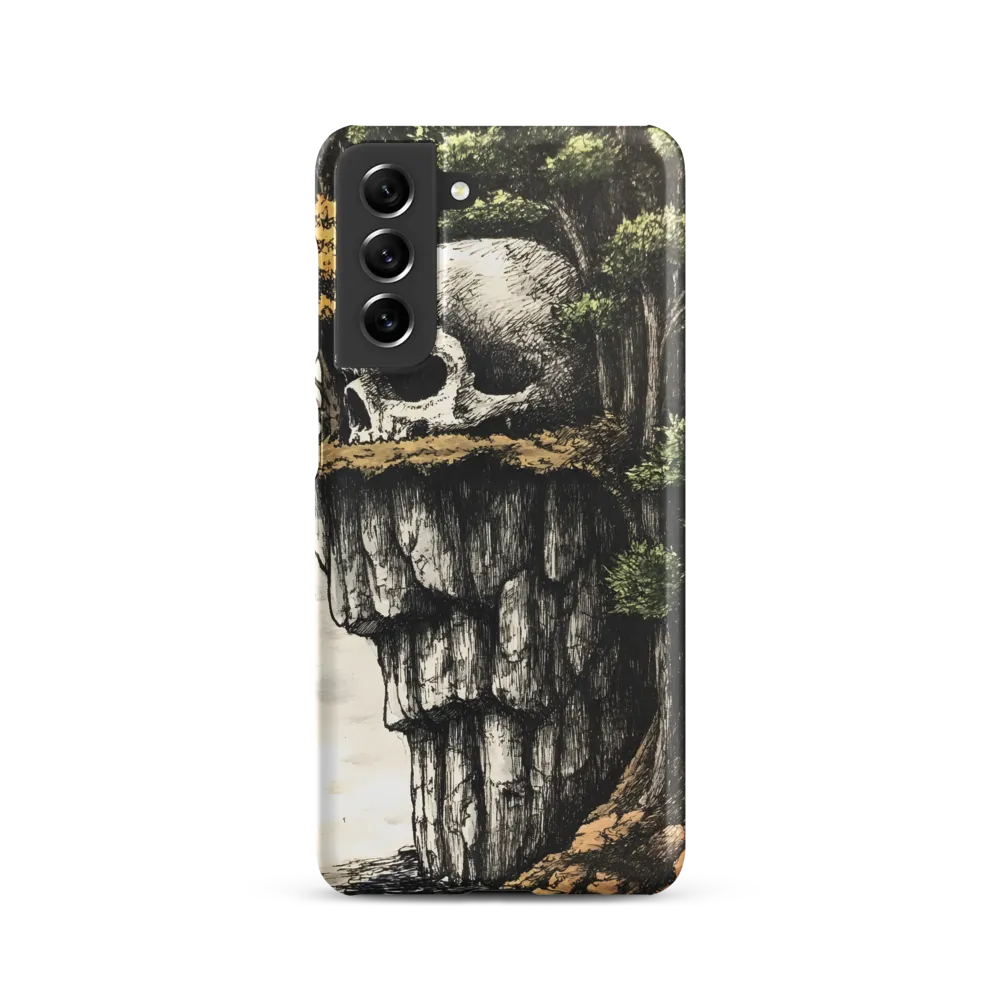 The Whispering Skull: A Surreal Encounter with Nature | Phone Case |  S21 | Snap Case | Matte