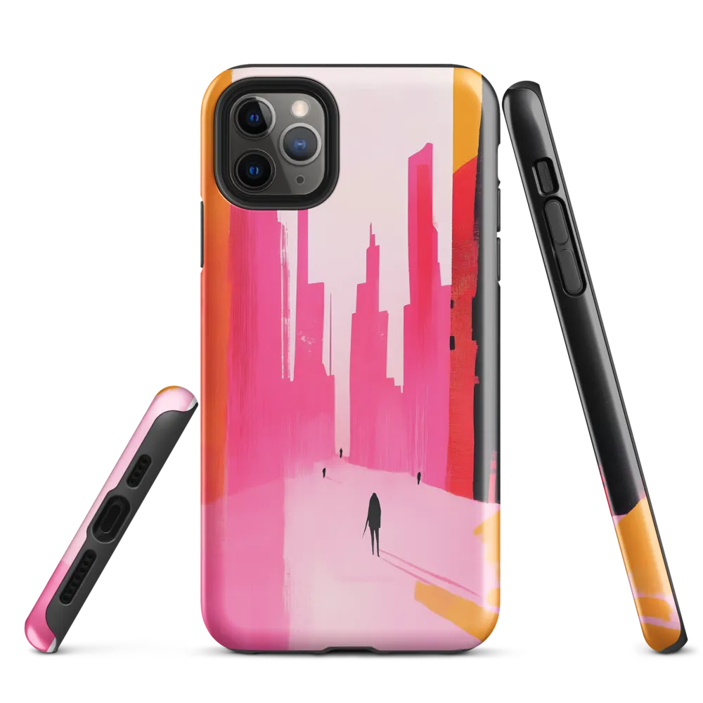 Urban Echoes in Pink | Phone Case |  11 Pro Max | Tough Case | Glossy