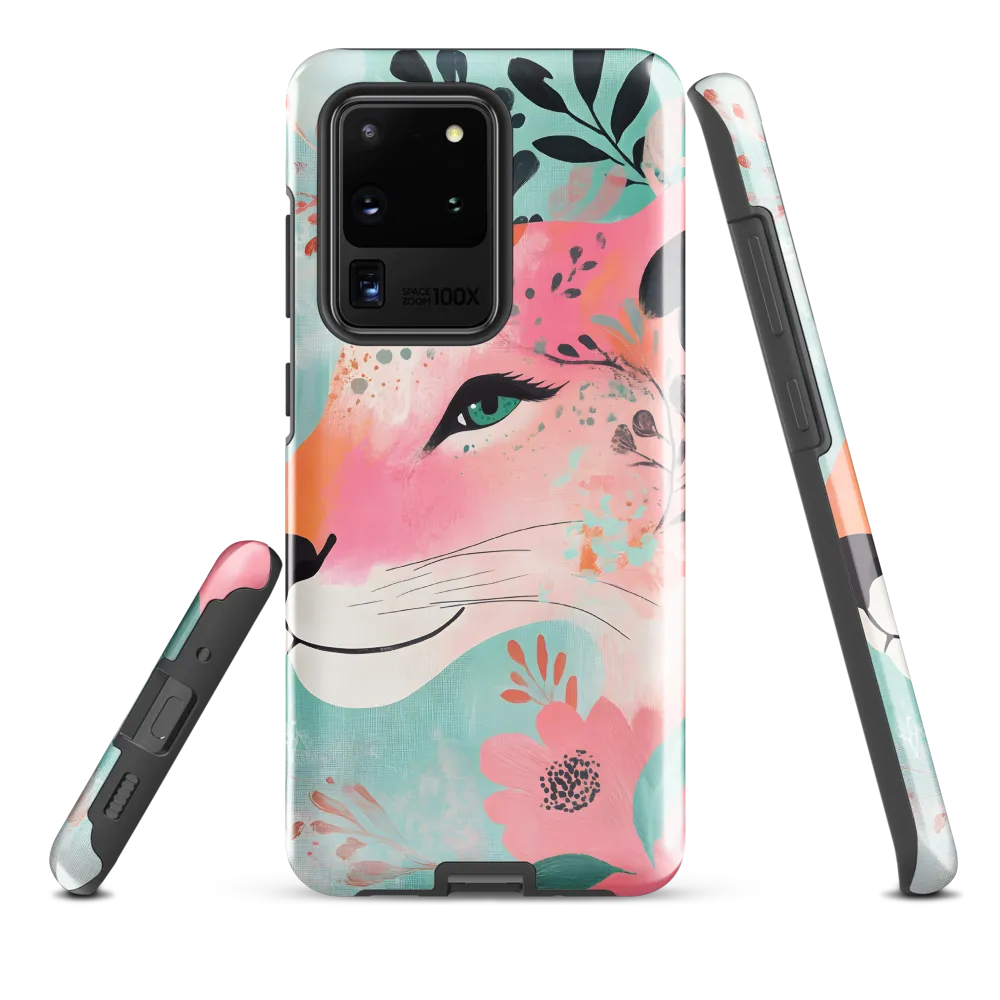Whimsical Majesty: A Floral Lion