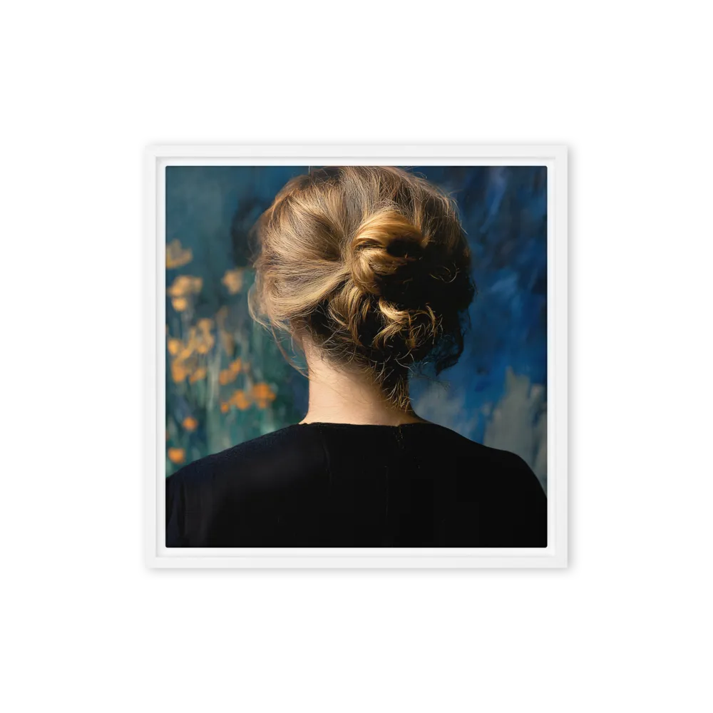 Whispers of Tranquility | Canvas with White Frame | 16″×16″