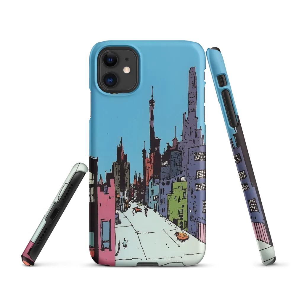 Vibrant Cityscape under the Moon