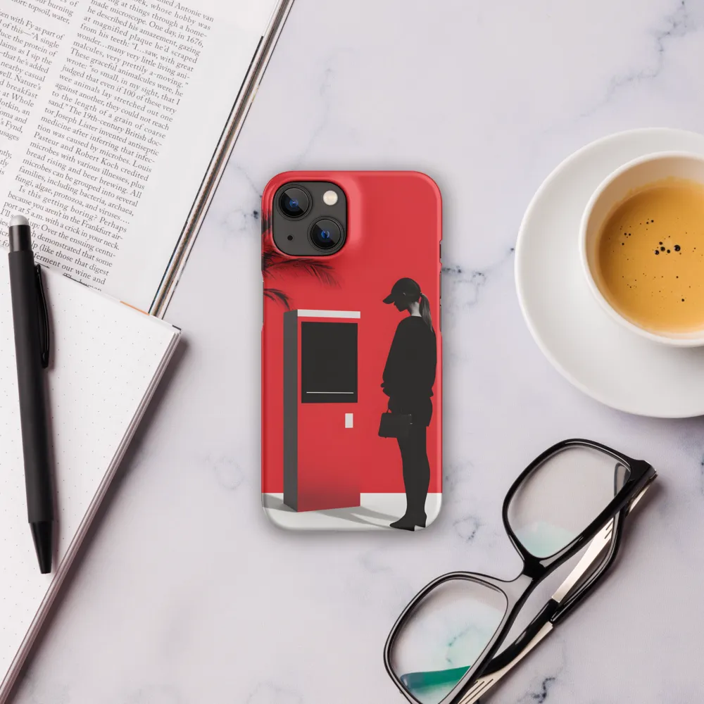 Contemplation in Red | Phone Case |  14 | Snap Case | Matte