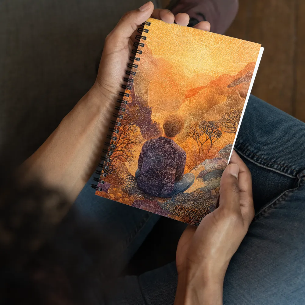 Embracing Nature's Glow | Spiral Notebook