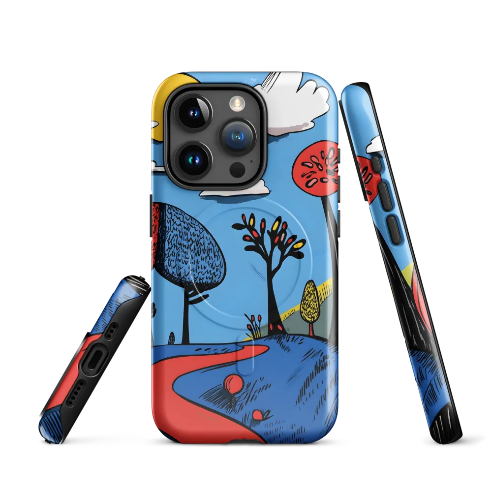 A Playful Journey Through Whimsical Woods | Phone Case |  15 Pro | MagSafe® Tough Case | Glossy