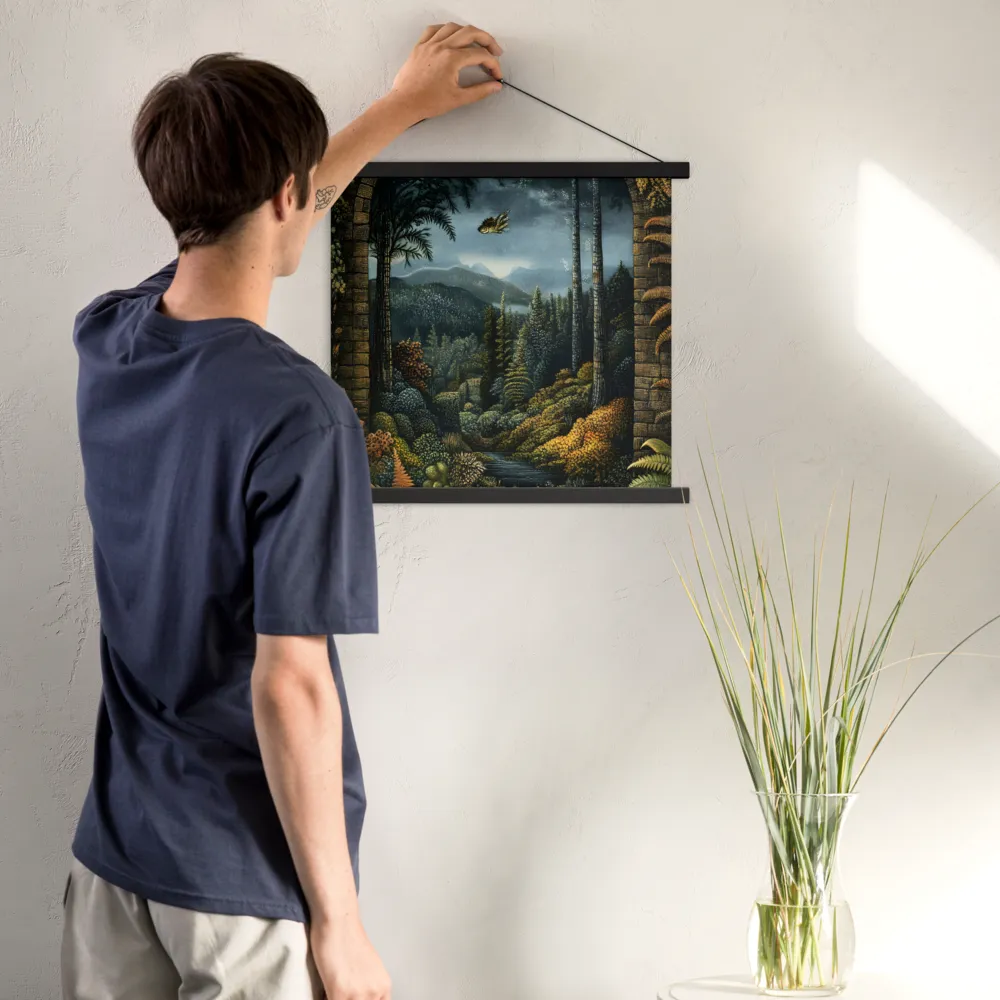 Whispers of the Enchanted Forest | Poster With Black Wood Hanger | 18″×18″