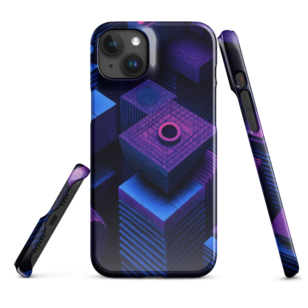 Geometric Dreams in Blue and Purple