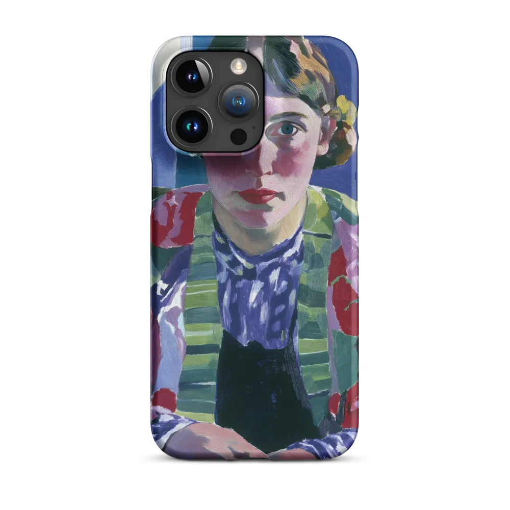 Vibrant Gaze: A Modernist Portrait